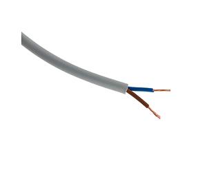 Zenitech Câble Électrique H05VV-F 2x1,5mm² Gris 25m Souple | Installation Domestique et Raccordement Électroménager, Conducteurs Cuivre Isolés PVC, Souple et Facile à Dérouler