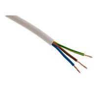 Zenitech - Câble électrique H05VV-F 3G1,5mm² blanc - 50m Blanc G