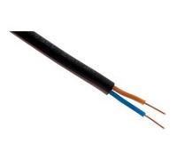 Zenitech - Câble d'alimentation électrique U-1000 R2V 2x1,5 mm² noir 100 m