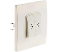 Zenitech Commande volet Roulant borne-Auto vis + Griffes - Blanc - Diwone