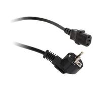 Zenitech - Cordon d'alimentation Ménager HO5VV-F 3G1 - Noir - Prise 2P+T 16A avec Fiche Femelle C13 - Puissance Max 2300W sous 230V - Classe I - 60° - 2m - Remplacement pour Appareils de Bureautique