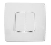 Zenitech Double va et Vient borne-Auto vis + Griffes - Blanc - Diwone