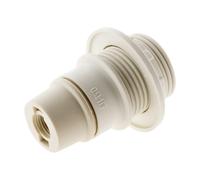 Douille E14 thermoplastique ZENITECH 1 bague blanc