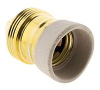 Zenitech - Douille E27 en laiton avec collerette porcelaine Laiton G