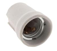 Zenitech - Douille E27 Porcelaine à Vis - Blanche - Tension Max 250V - Intensité Max 4A - Sans Bague - Idéal pour Éclairage Intérieur - Compatible Supports Standard - Résistance à la Chaleur