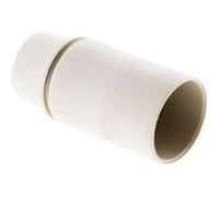 Zenitech Douille E14 lisse thermoplastique sans bague blanc