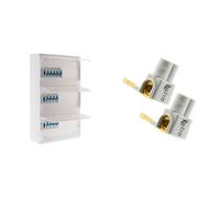 Zenitech - Électrique T5 39 Modules + 13 Disjoncteurs + 3 Interrupteurs et Accessoires + Peigne de Raccordement un iversel 13 Modules Acier - Compatible Auto/Vis
