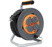 Enrouleur de chantier IP44 4 prises 16A 3G1,5mm² 25m - Orange - Zenitech