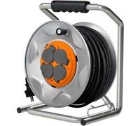 Zenitech Enrouleur de chantier IP44 4 prises 16A 3G2,5 mm² 35 m Orange
