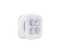 Zenitech - Enrouleur électrique domestique 3 prises + 2 USB-A/C - Blanc Blanc