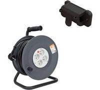 Zenitech - Enrouleur H05VV-F 4 prises 40m 3G1,5 + coupe-circuit + support