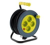 Enrouleur ménager 4x2P+T - 15m 3G1mm² - Jaune - Zenitech