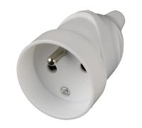 ZENITECH Fiche électrique femelle 16A 2P + T blanc