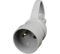 ZENITECH Fiche électrique femelle à anneau 16A 2P + T gris