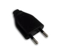Fiche mâle 2P 6A - noir - Zenitech