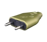 ZENITECH Fiche électrique mâle 2P 6A or