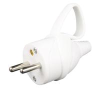 Zenitech Fiche mâle anneau 16A 2P+T Blanc