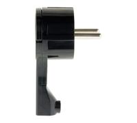 Fiche mâle 16A extraplate - Noire - Zenitech