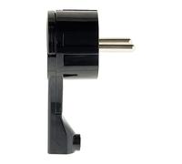 Fiche mâle 16A extraplate - Noire - Zenitech