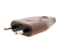 ZENITECH Fiche électrique mâle 2P 6A marron