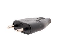 Zenitech Fiche mâle 2P 6A - Noir