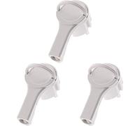 Zenitech Fiche mâle 2P+T 16A extra plate Blanc, Paquet de 3
