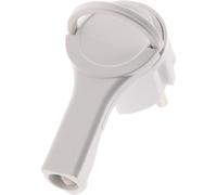 Zenitech Fiche mâle extraplate 2P+T - Blanc