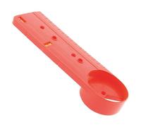 Zenitech - Gabarit boîte d'encastrement double/triple - entraxe 71/57mm - niveaux intégrés - rouge