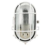 Zenitech Hublot ovale 60W IP44 E27 Classe II - blanc