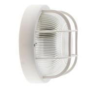Zenitech Hublot rond 60W avec grille IP44 E27 Classe II - Blanc