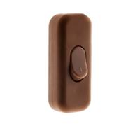Interrupteur 2A Unipolaire Marron - Zenitech