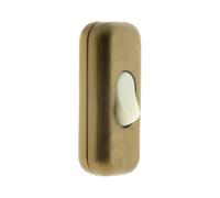 Zenitech Interrupteur 2A unipolaire - Marron