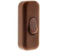 Zenitech Interrupteur 2A unipolaire marron