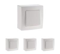 Zenitech Interrupteur Complet va et Vient 10A saillie Presto (Lot de 4)