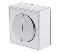 Zenitech - Interrupteur double complet va et vient 10A en saillie Silver - Vulco G