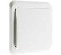 Zenitech - Interrupteur simple encastré Antaria - Blanc blanc