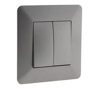Zenitech Interrupteur va et vient double Artezo Titanium