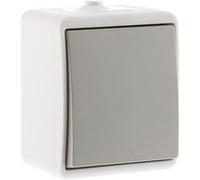 Zenitech Interrupteur va-et-vient étanche IP54 Gris