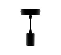 Zenitech - Kit de suspension luminaire métal avec cordon textile - Noir Noir G
