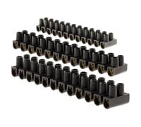 Lot 4 barrettes 1x4 mm²+ 1x6mm² + 2x 10 mm² noires - Zenitech