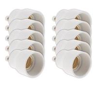 - Lot de 10 adaptateurs de douille GU40 vers E14 à baïonnette - ampoules LED - Blanc