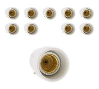 Zenitech - Lot de 10 adaptateurs douille B22/E14