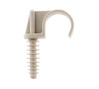 Zenitech Lot de 10 fixe tubes Ø20 mm Gris | Fixation et repérage : 10 fixe tubes Ø20 mm, Gris ; dimensions et conditionnement adaptés à la pose de câbles ou de conduits