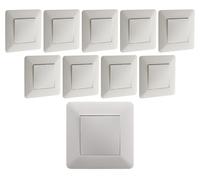 Lot de 10 interrupteurs va et vient blanc - Artezo - Zenitech