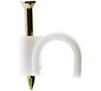 Zenitech - Lot de 100 crochets de fixation Ø10mm - Blanc Blanc G