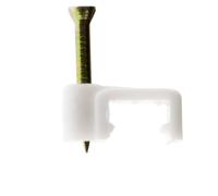Zenitech - Lot de 100 crochets de fixation Ø1mm - Blanc