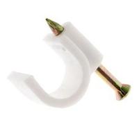Zenitech - Lot de 100 crochets de fixation Ø4mm - Blanc Blanc G