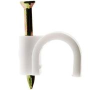 Zenitech - Lot de 100 crochets de fixation Ø5mm - Blanc Blanc G
