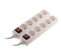 Lot 2 blocs 5x 16A 2P+T avec interrupteur Blanc - Zenitech
