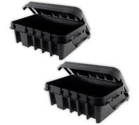 Zenitech - Lot de 2 boîtiers de raccordement étanche IP55 - Noir Noir G